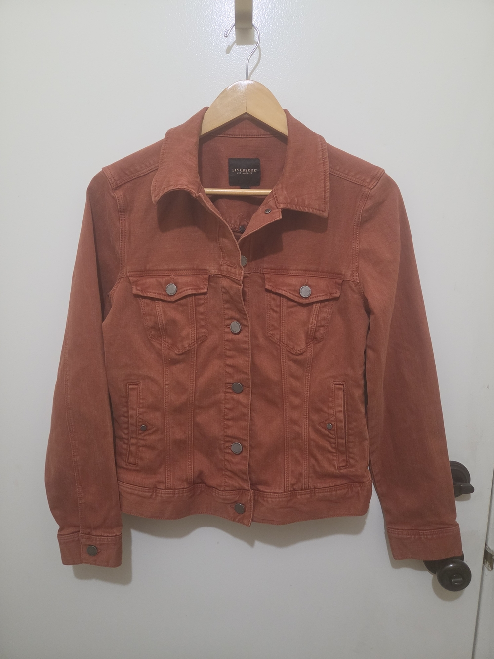 Liverpool Women's Rust Orange Denim Jacket